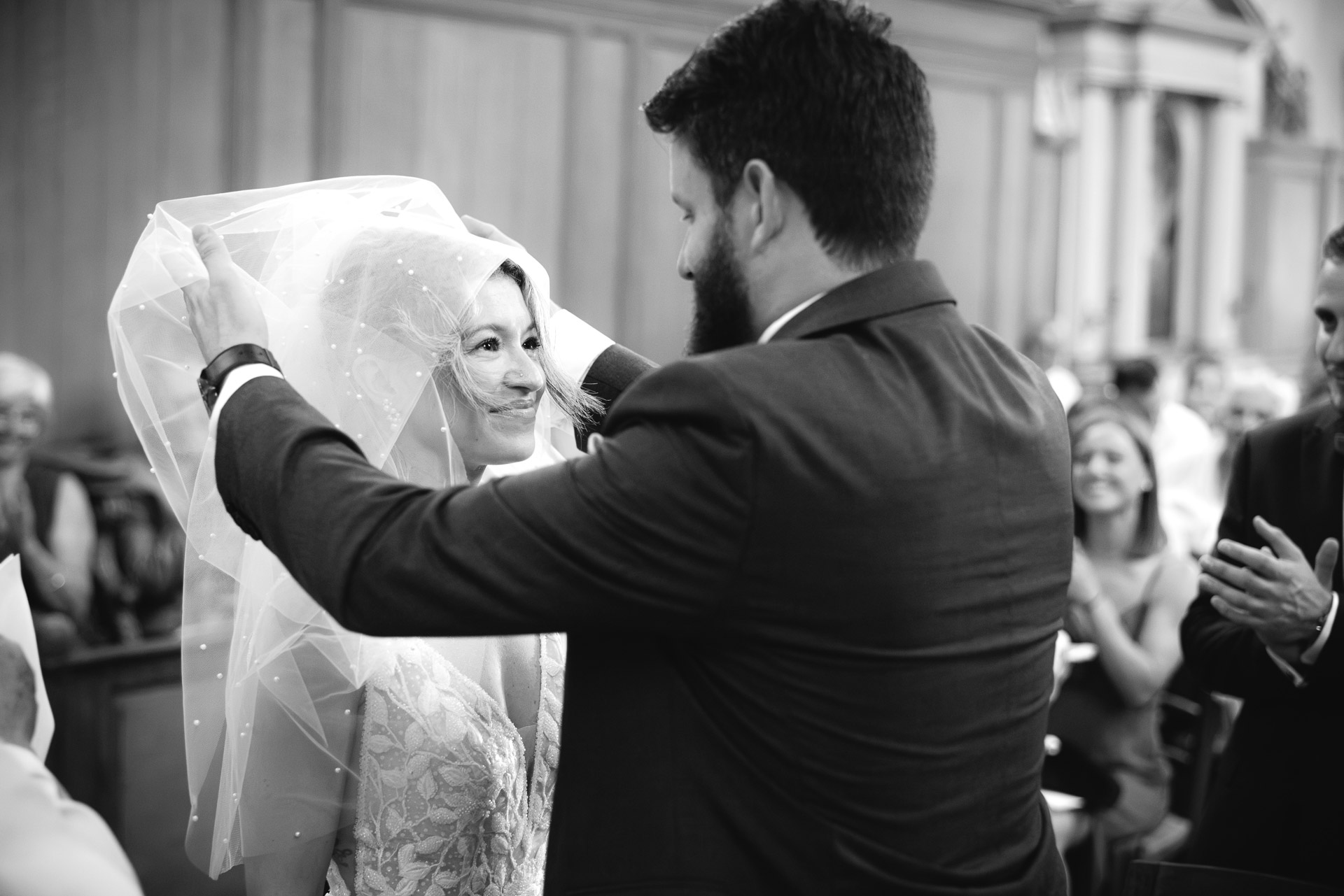 Groom portrait in a tuxedo before the ceremony